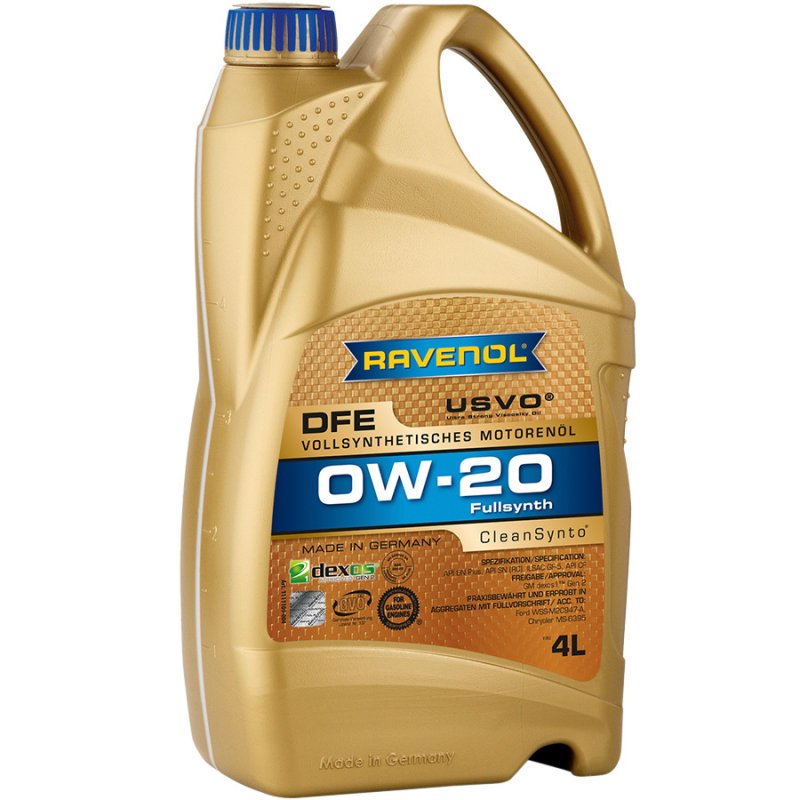 Ravenol Моторное масло Ravenol DFE 0W-20, 4 л