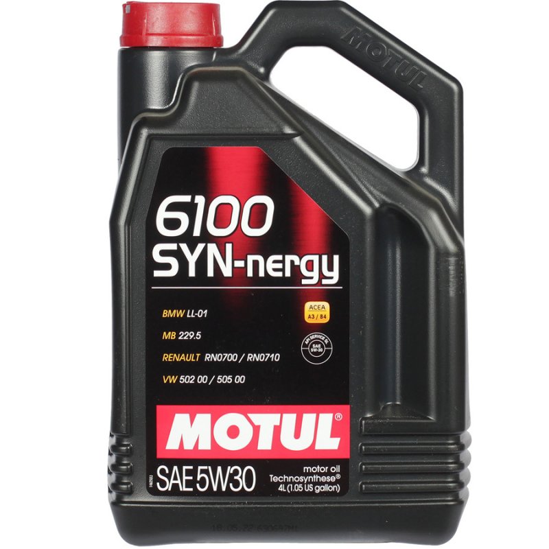 Motul Моторное масло Motul 6100 SYN-NERGY 5W-30, 4 л