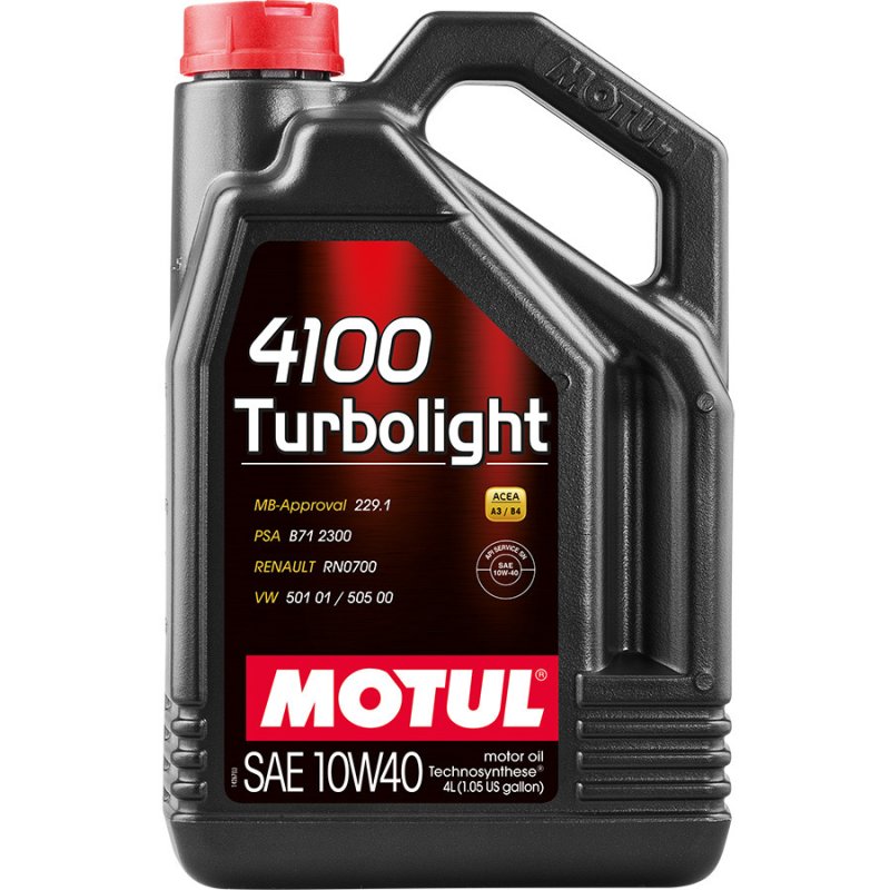 Motul Моторное масло Motul 4100 Turbolight 10W-40, 4 л