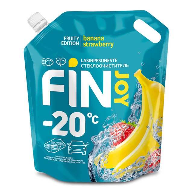 автоочиститель стекол FINJOY FRUITY Banana -20C 3,5л дой-пак